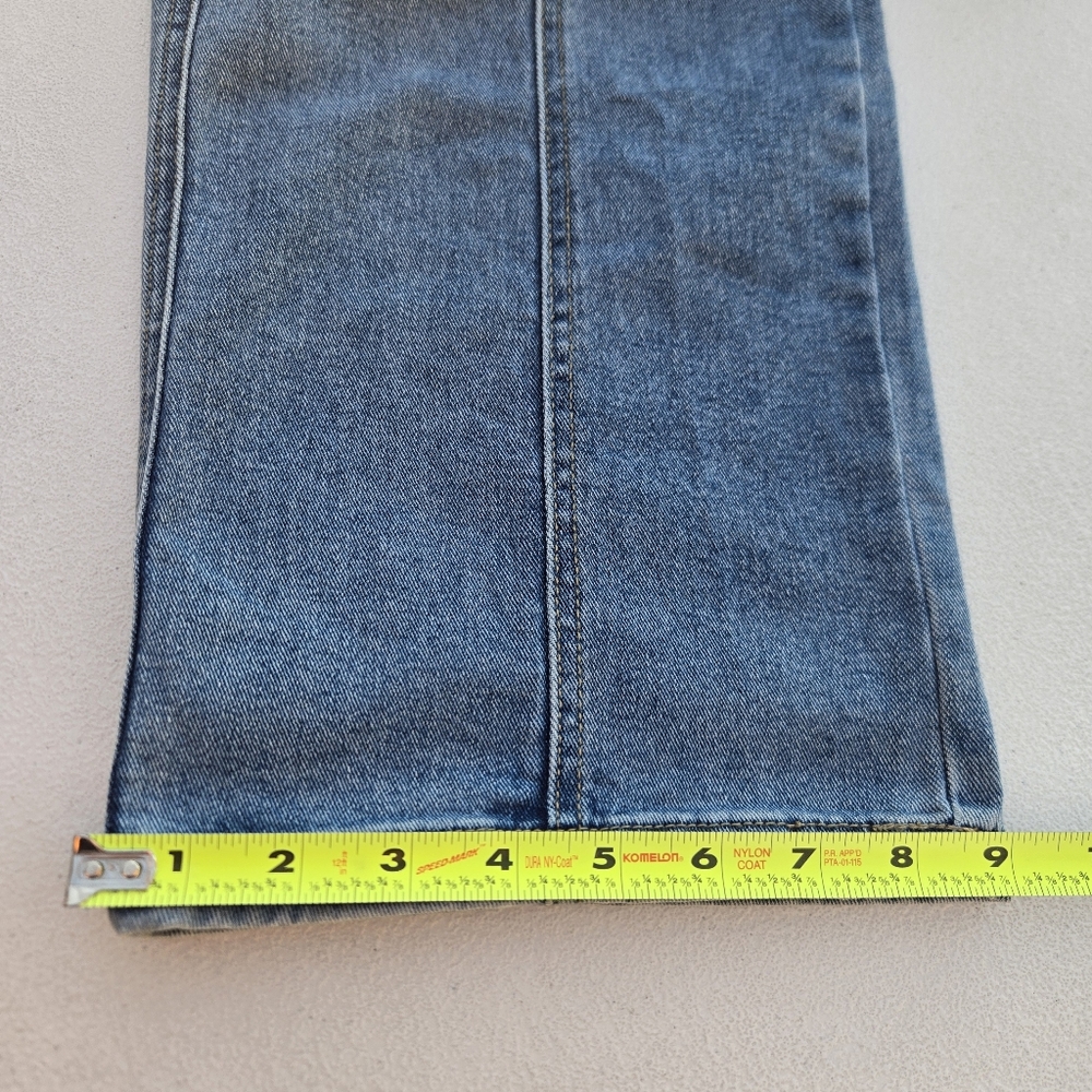 BBJ Los Angeles High Rise Wide Flare Leg Cargo Jeans Size 1/25 Y2K Streetwear - Picture 13 of 13